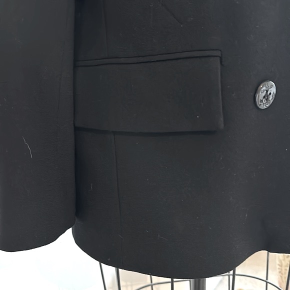 Black Peacoat in Perfect Condition Sz 12 - Picture 7 of 9